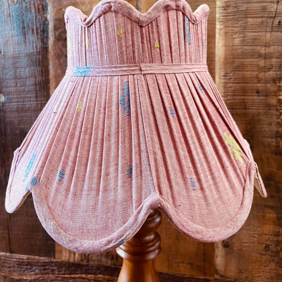 Pink Jamdani Lampshade