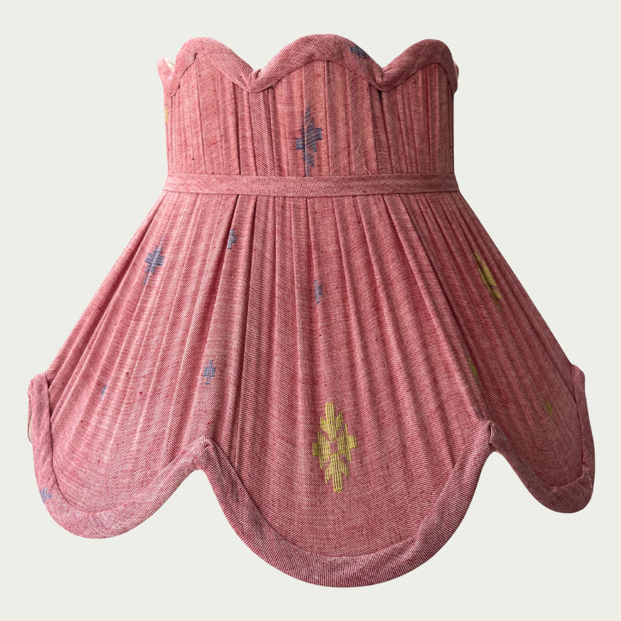 Pink Jamdani Lampshade