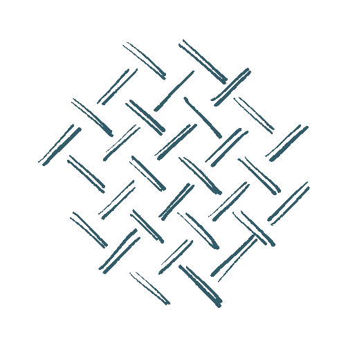 Weave pattern of intersecting lines on a white background