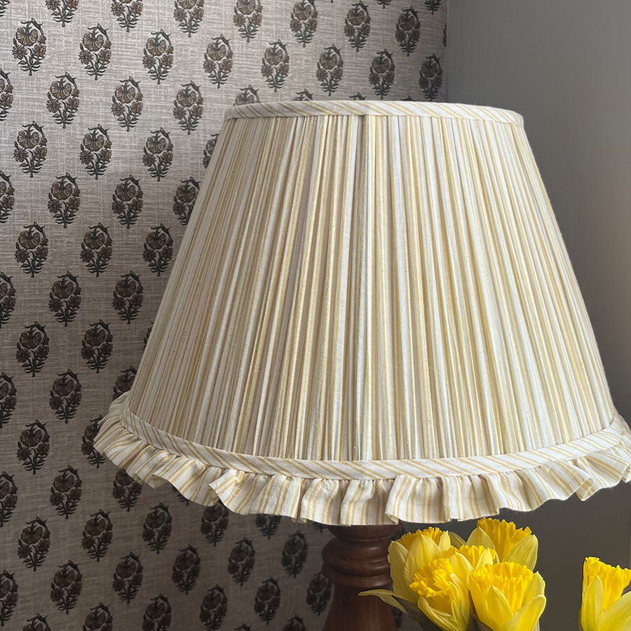 Yellow Stripe Lampshade